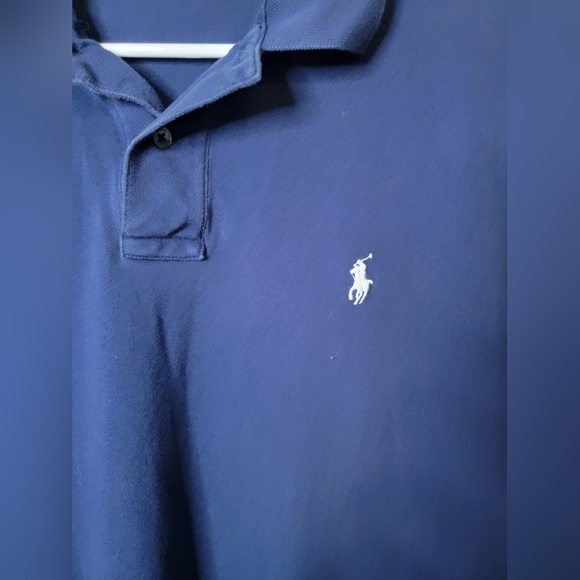 Polo by Ralph Lauren Men's Classic Navy Polo Shirt - Picture 2 of 4